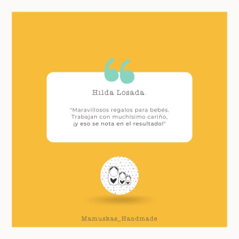 Nos emociona mucho saber que llega el mimo que ponemos a nuestro trabajo. Nos encanta ayudaros a darle forma a vuestro regalo ideal ¡Gracias por contar con nosotras para triunfar con las familias molonas!

😊✨

📞Llámanos al 661 810 907 

#TestimoniosMamuskas #ExperienciaDeClientes #FamiliasFelices #ÉxitoEnLaCrianza #ClientesSatisfechos