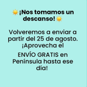 ¡Así es Tribu! ☺️ 

Nos vamos a coger fuerzas y descansar un poquito. A cambio os dejamos activo el código ENVIOAGOSTO activado en la web (para península) y hacer que la espera sea más llevadera! 

Nos vemos en unos días! Felices vacaciones y disfrutad de esos 15 segundos al día que la maternidad nos permite descansar! 😘